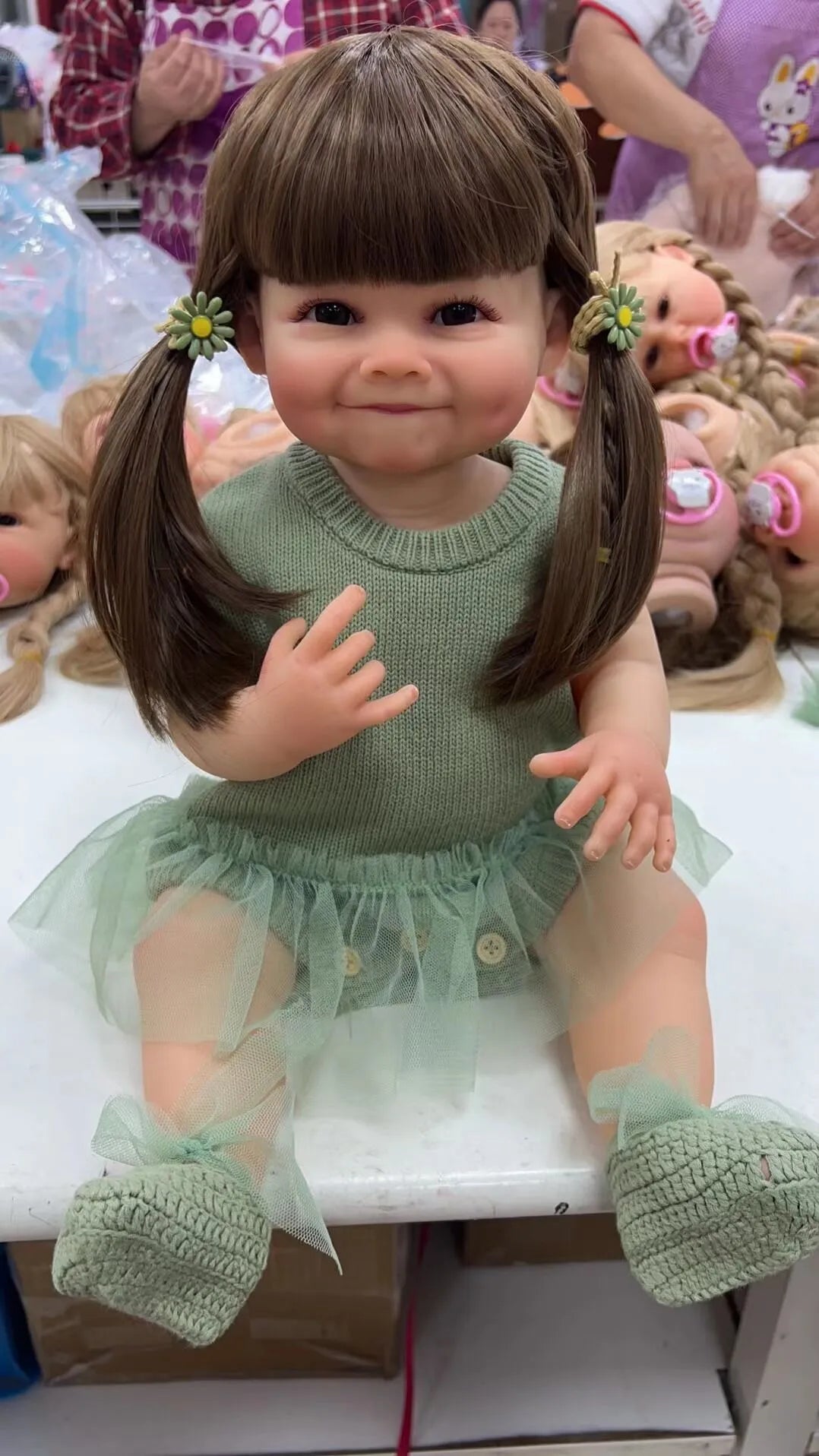 NPK 55CM Full Body Soft Silicone Reborn Toddler Doll Raya Lifelike Soft Touch High Quality Doll Gifts for Children | Tesoro Dolls