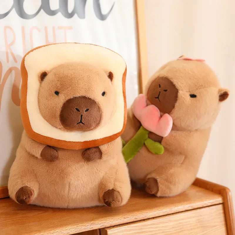 Kawaii Anime Capybara Bread Plush Toy Creative Stuffed Animals Capybara Toast Doll Girl Birthday Toys Girlfriend Cute Gift | Tesoro Dolls