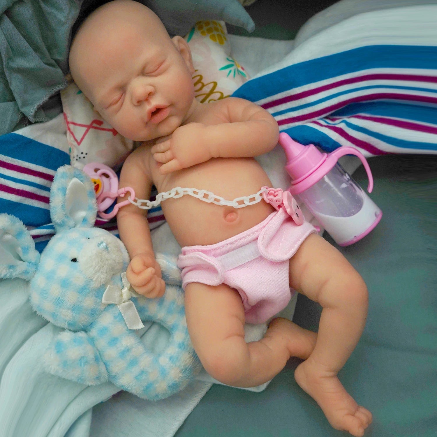 Micro Preemie Full Body Silicone Baby Doll Boy & Girl Lifelike Reborn Doll Surprice Children Anti-Stress | Tesoro Dolls