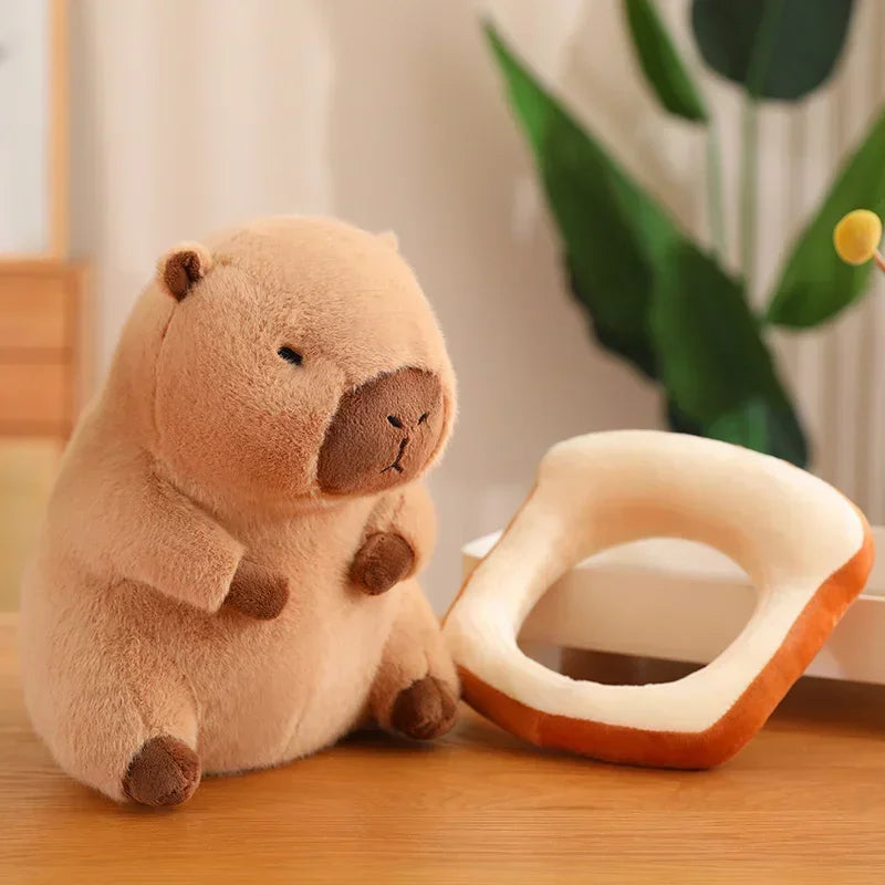 Kawaii Anime Capybara Bread Plush Toy Creative Stuffed Animals Capybara Toast Doll Girl Birthday Toys Girlfriend Cute Gift | Tesoro Dolls