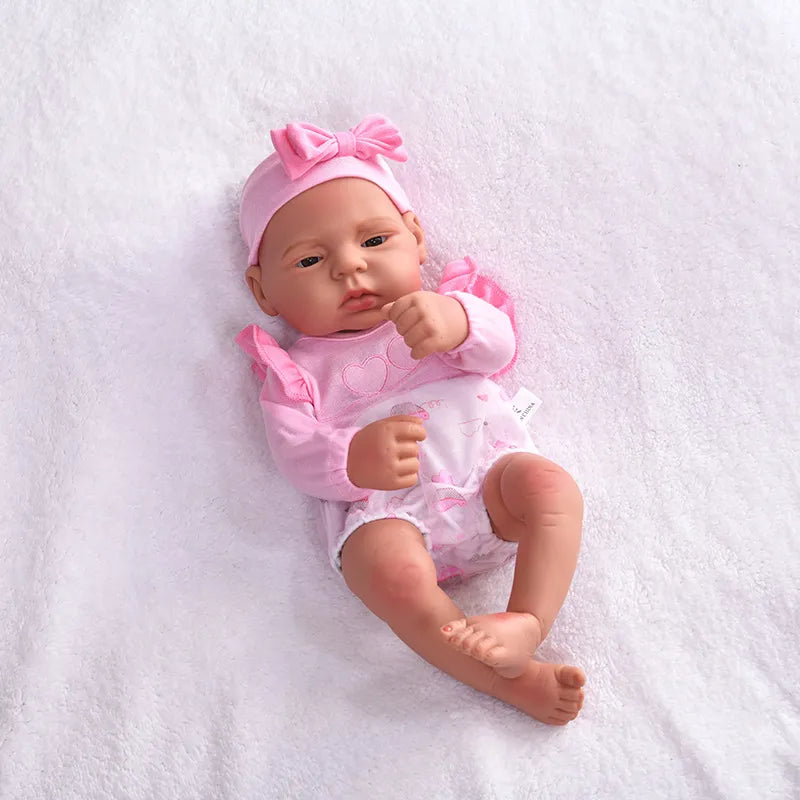 16inch full body silicone bebe reborn doll soft dolls lifelike baby vinyl bebe doll cute reborn baby doll