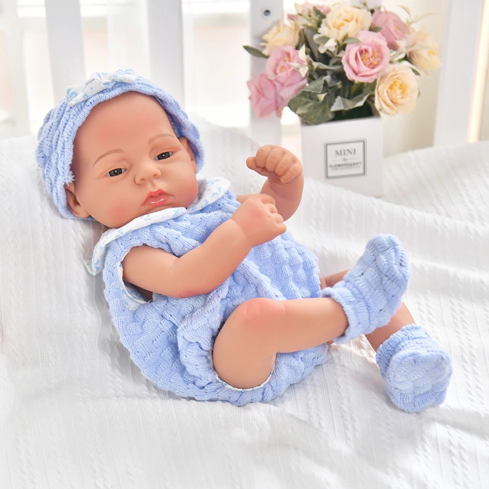 16inch full body silicone bebe reborn doll soft dolls lifelike baby vinyl bebe doll cute reborn baby doll