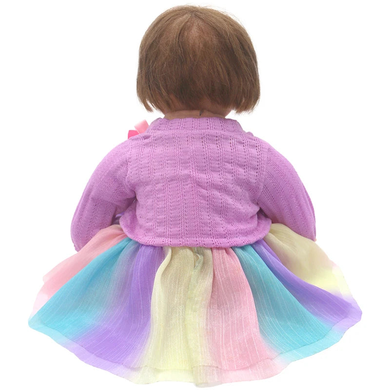 50-55cm reborn baby doll clothes rompers 22 inch doll clothes dress skirt toys outfit