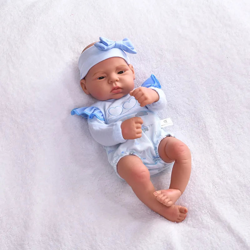 16inch full body silicone bebe reborn doll soft dolls lifelike baby vinyl bebe doll cute reborn baby doll