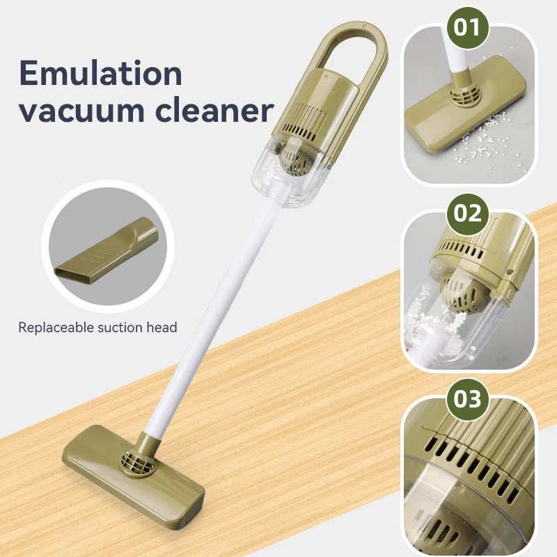 Kids Simulated Life Cleaning Toys Children's Pretend Play Cleaning Set and Sanitation Simulation Broom Vacuum Cleaner Tool Toy | Tesoro Dolls