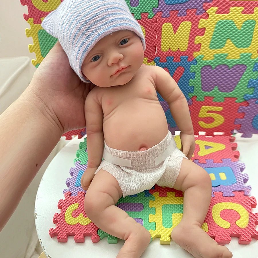 micro preemie full body silicone baby doll boy