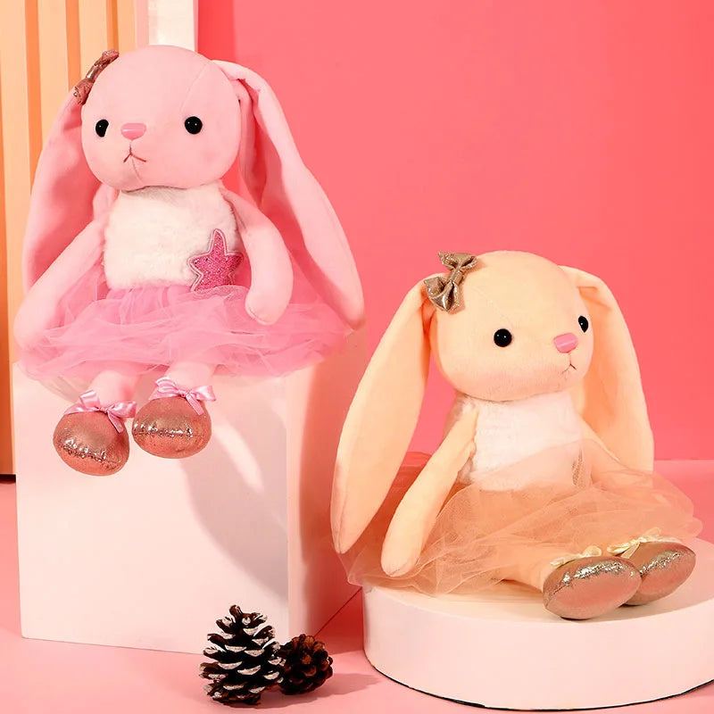 bunny plush toys stuffed animals rabbit kawaii  soft long legs plush toy dolls children appease towel girls easter birthday gift