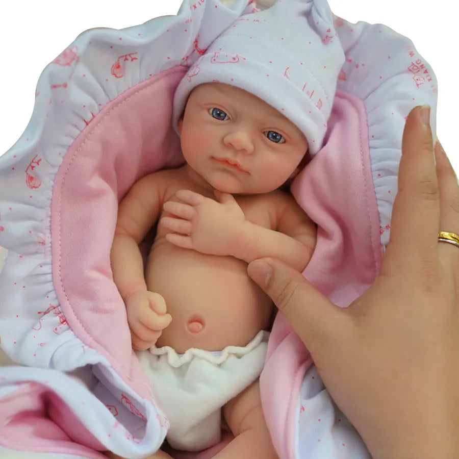 micro preemie full body silicone baby doll boy