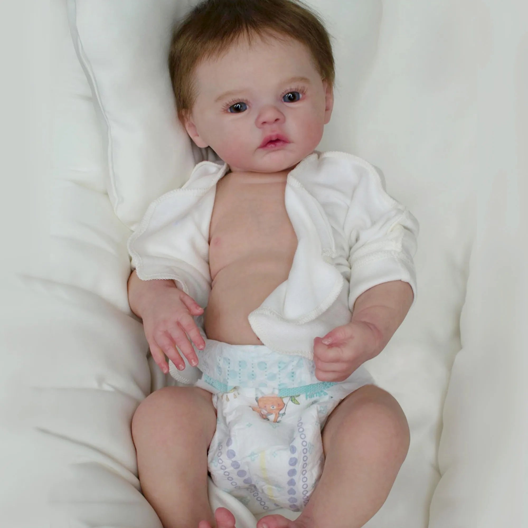 full silicone vinyl dolls 47cm girl meadow painted reborn baby dolls