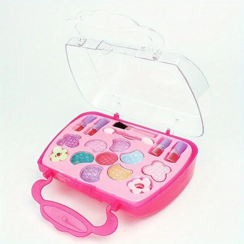 Kids Makeup Kit for Girl Washable Kids Makeup Kit Girl Toys Real Little Girls Makeup Kit for Kids Children Princess Play Makup | Tesoro Dolls