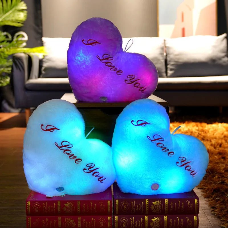 34cm creative toy luminous pillow soft stuffed plush glowing colorful stars cushion led light toys gift