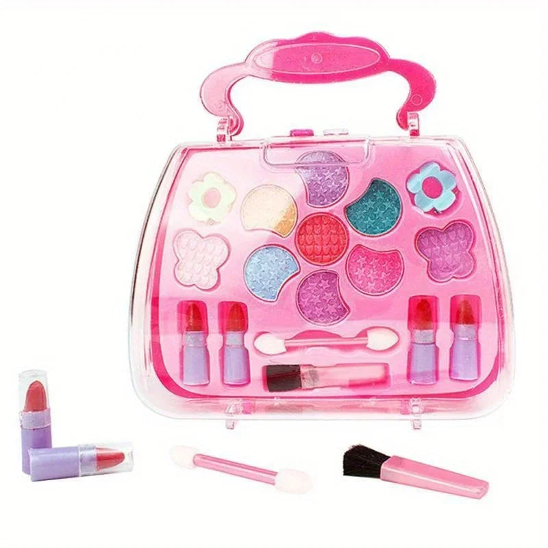 Kids Makeup Kit for Girl Washable Kids Makeup Kit Girl Toys Real Little Girls Makeup Kit for Kids Children Princess Play Makup | Tesoro Dolls