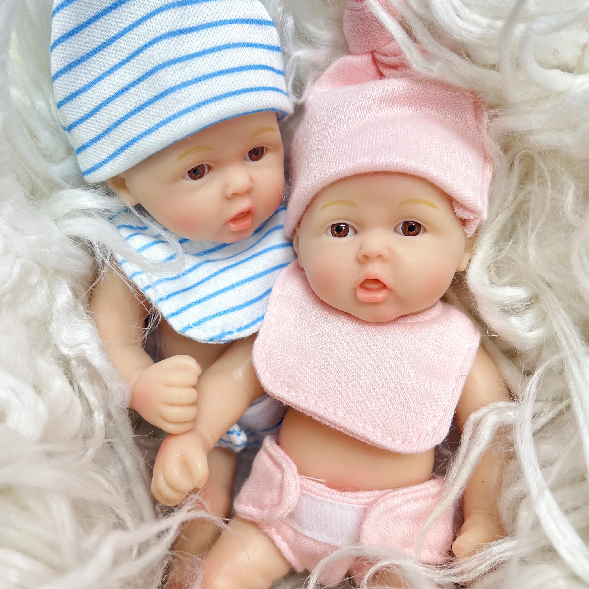 6 inch full silicone mini reborn girl bebe lifelike handmade soft bebe reborn doll palm lovely toys