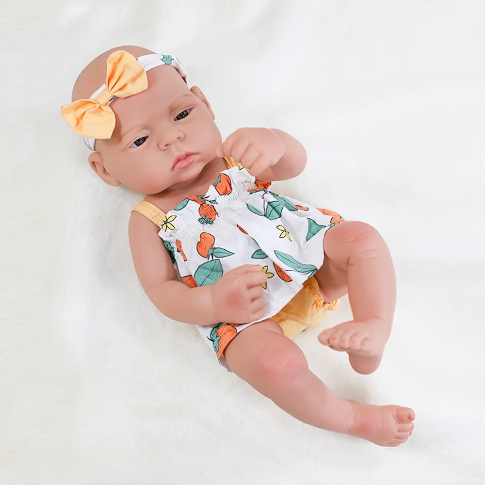 16inch full body silicone bebe reborn doll soft dolls lifelike baby vinyl bebe doll cute reborn baby doll