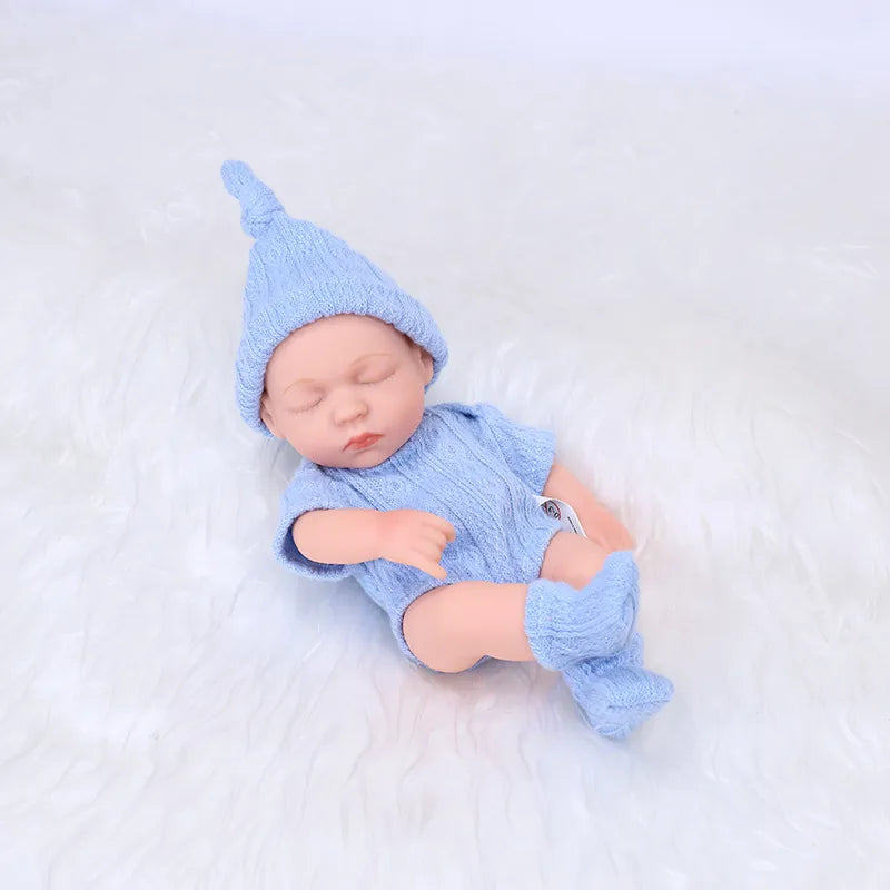 New Silicone Reborn Dolls 20cm Baby Reborn Toys Waterproof Vinyl Bebe Doll Cute Mini Reborn Baby Doll For Girls Birthday Gift | Tesoro Dolls