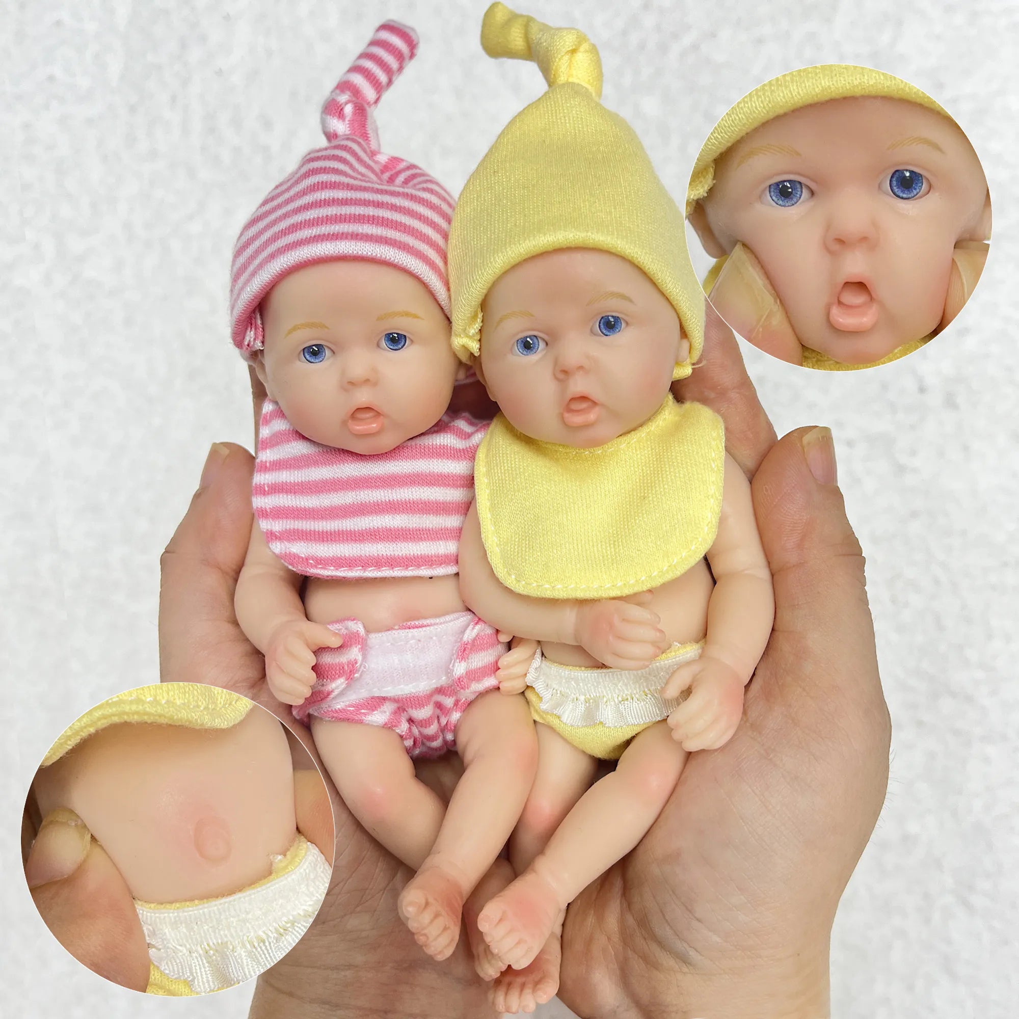 6 inch full silicone mini reborn girl bebe lifelike handmade soft bebe reborn doll palm lovely toys