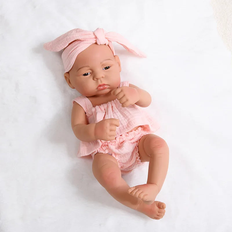 16inch full body silicone bebe reborn doll soft dolls lifelike baby vinyl bebe doll cute reborn baby doll