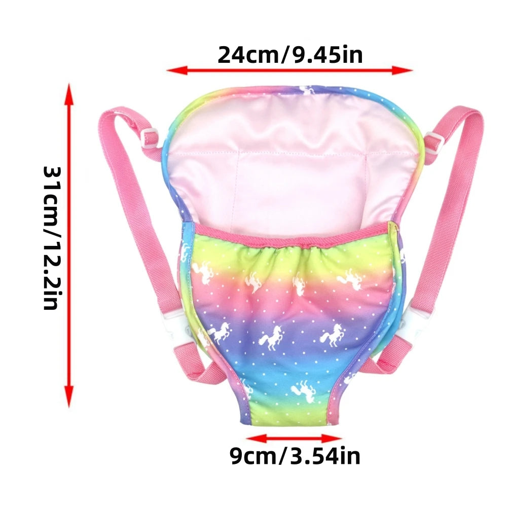 carry bag backpack strap 43cm 45cm newborn doll clothes accessories