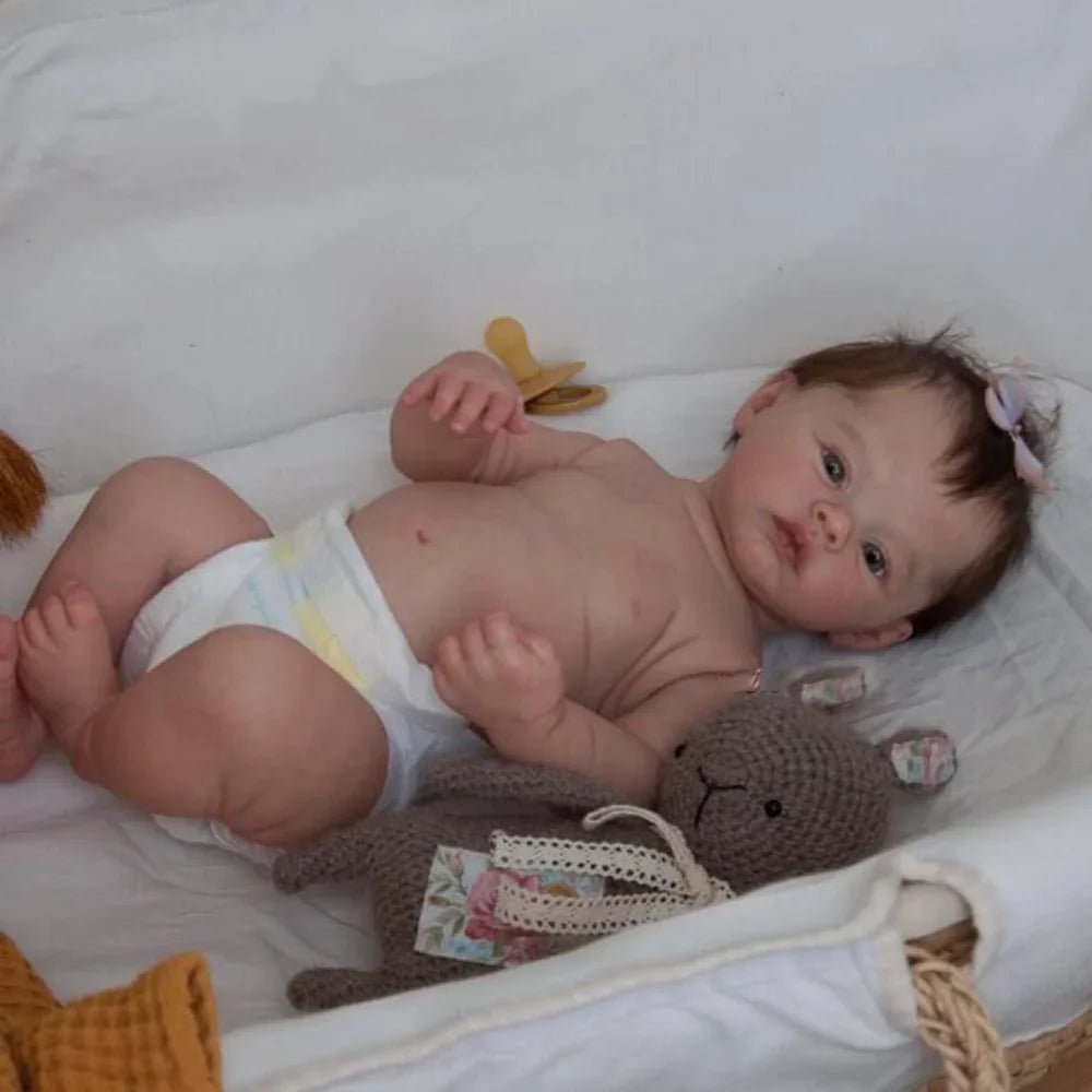 rooted hair handmade lifelike realistic reborn doll toy