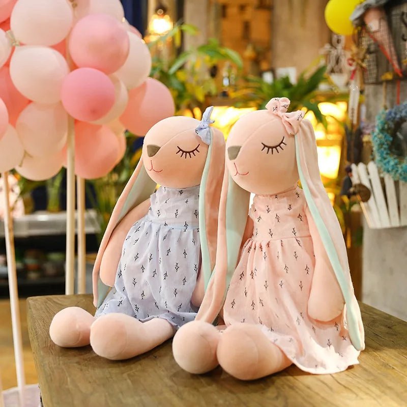 rabbit lnstagram toy pink girl heart long ear peace rabbit plush toy doll comfort doll throw pillow children'