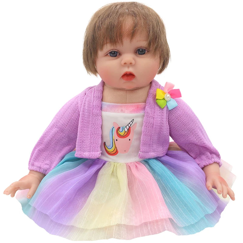 50-55cm reborn baby doll clothes rompers 22 inch doll clothes dress skirt toys outfit