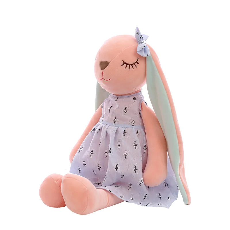 rabbit lnstagram toy pink girl heart long ear peace rabbit plush toy doll comfort doll throw pillow children'