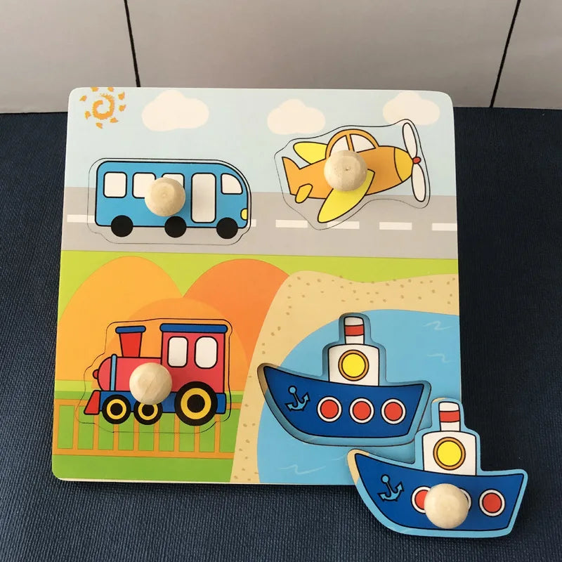 Juguetes de madera Montessori para bebés de 1, 2 y 3 años, regalo para niños y niñas, juegos de desarrollo para bebés, rompecabezas de madera para niños, juguete educativo de aprendizaje