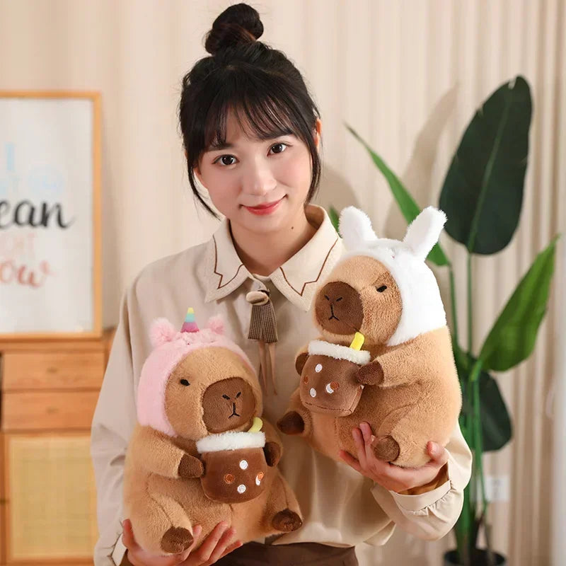 Kawaii Anime Capybara Bread Plush Toy Creative Stuffed Animals Capybara Toast Doll Girl Birthday Toys Girlfriend Cute Gift | Tesoro Dolls