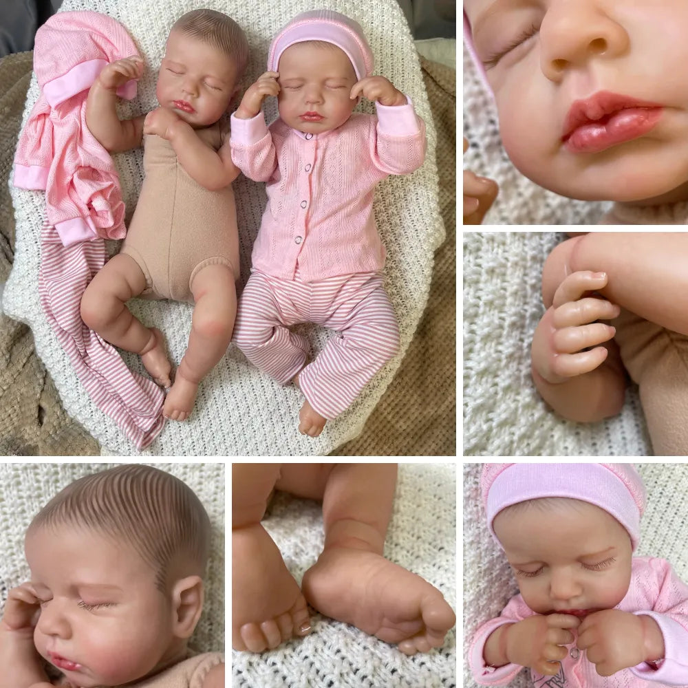 painted reborn dolls loulou 3d skin realistic baby alive newborn dolls toy figure kids girl gift