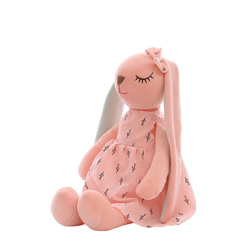 rabbit lnstagram toy pink girl heart long ear peace rabbit plush toy doll comfort doll throw pillow children'