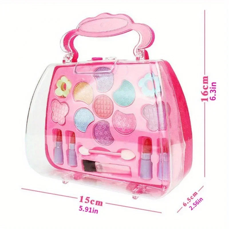 Kids Makeup Kit for Girl Washable Kids Makeup Kit Girl Toys Real Little Girls Makeup Kit for Kids Children Princess Play Makup | Tesoro Dolls