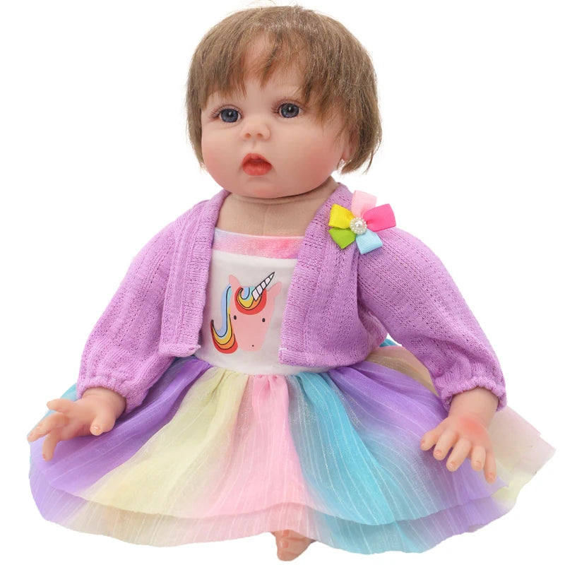 50-55cm reborn baby doll clothes rompers 22 inch doll clothes dress skirt toys outfit