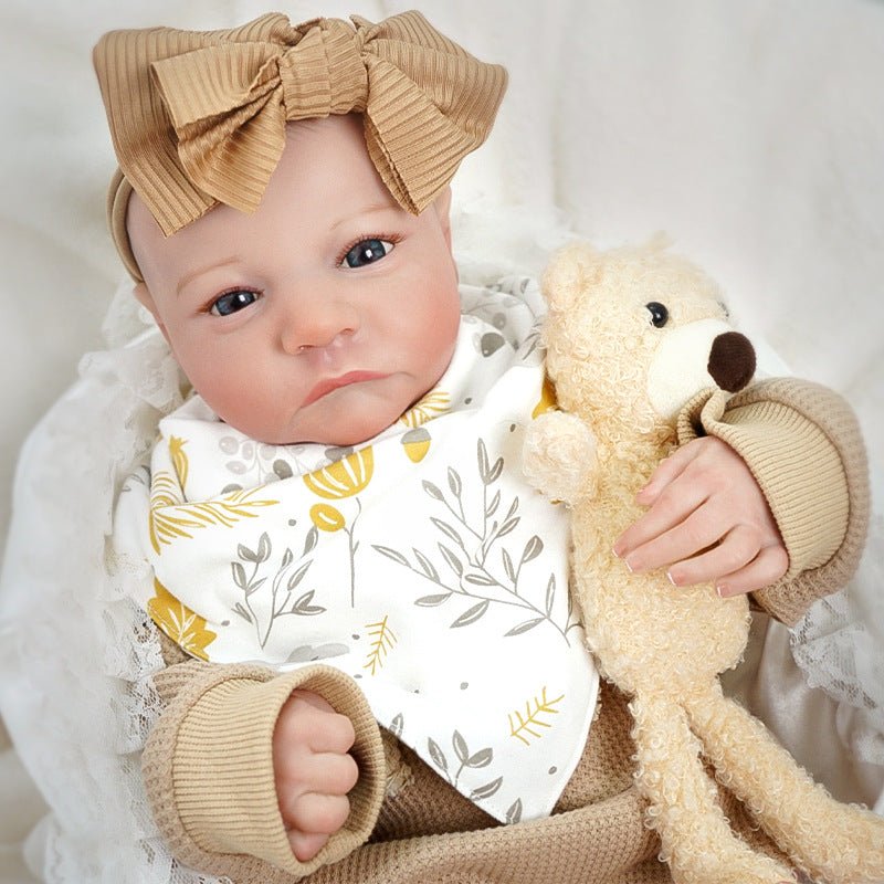 17-inch closed-eyes vinyl reborn doll levi